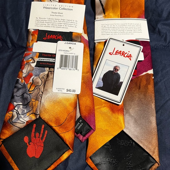 Lot of Jerry Garcia 100% silk ties - Picture 8 of 10